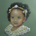 "La Hermanita" pastel portrait by AVonnHartung