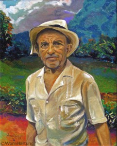 "El Jíbaro" oil portrait by AVonnHartung