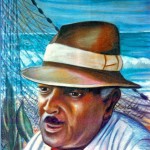 "El Pescador" pastel portrait by AVonnHartung