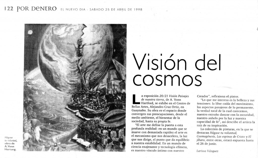 BellasArtesExhibit_ElNuevoDia 1998