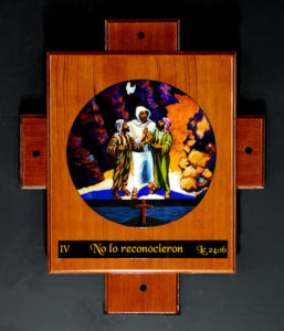 Painting "They did not recognize him"_4th Station of the Resurrection by avonnhartung