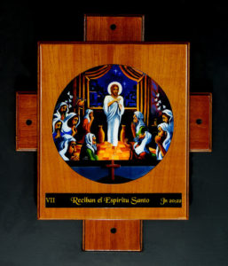 Painting_"Receive the Holy Spirit"_7th Station of the Resurrection by avonnhartung