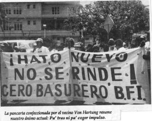 Peace in the Valley—marching with the banner to save the farm, Finca Elena