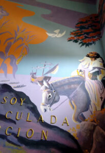 mural detail—The Faith of Santa Rosa de Lima, Dominican friar